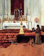 Antonio Parreiras Prayer oil painting on canvas